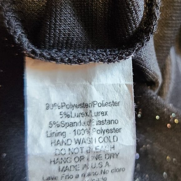 Sexy Evening Doll Black Shimmer Dress - Picture 10 of 11